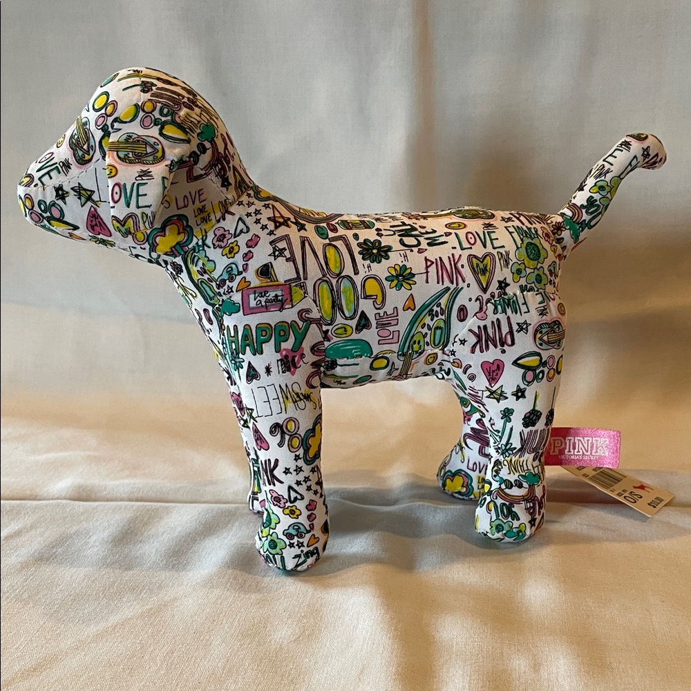 PINK Victoria's Secret Graffiti Dog